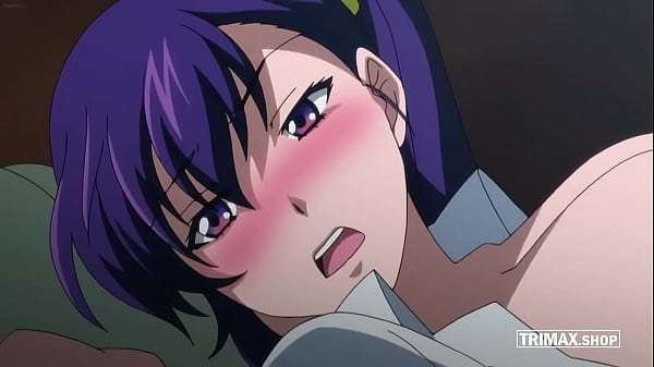 Purple Haired Busty Girl Loves Big Cock UNCENSORED HENTAI Anime XXX