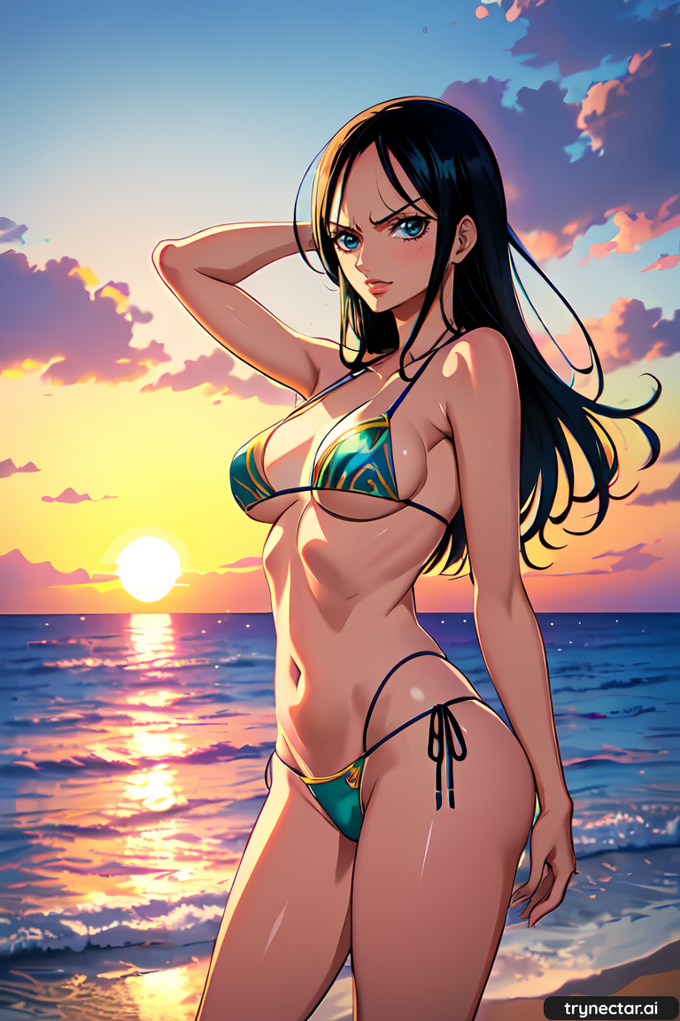 Anime Ai Generated Hentai Nico Robin One Piece Waifu X Anime