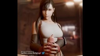 「Tugged by Tifa」by BulgingSenpai [Final Fantasy 3D Porn]