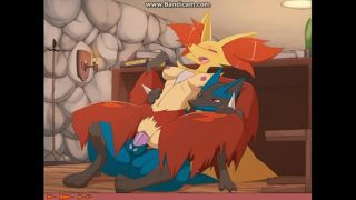 Delphox fucked by Lucario Animated