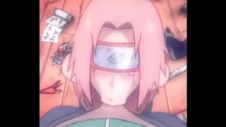 Sakura blowing ninja friend