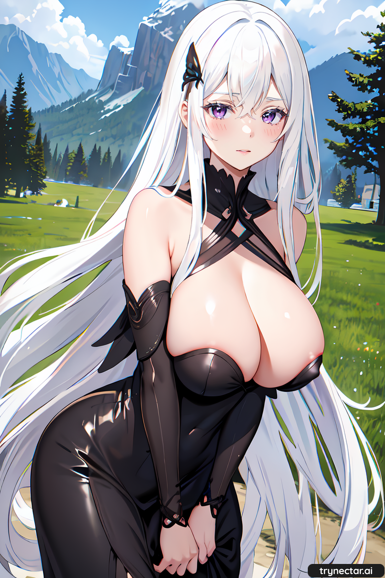 ai_generated breasts cleavage echidna echidna_(re:zero) female_only hentai nsfw re:zero_kara_hajimeru_isekai_seikatsu trynectar.ai