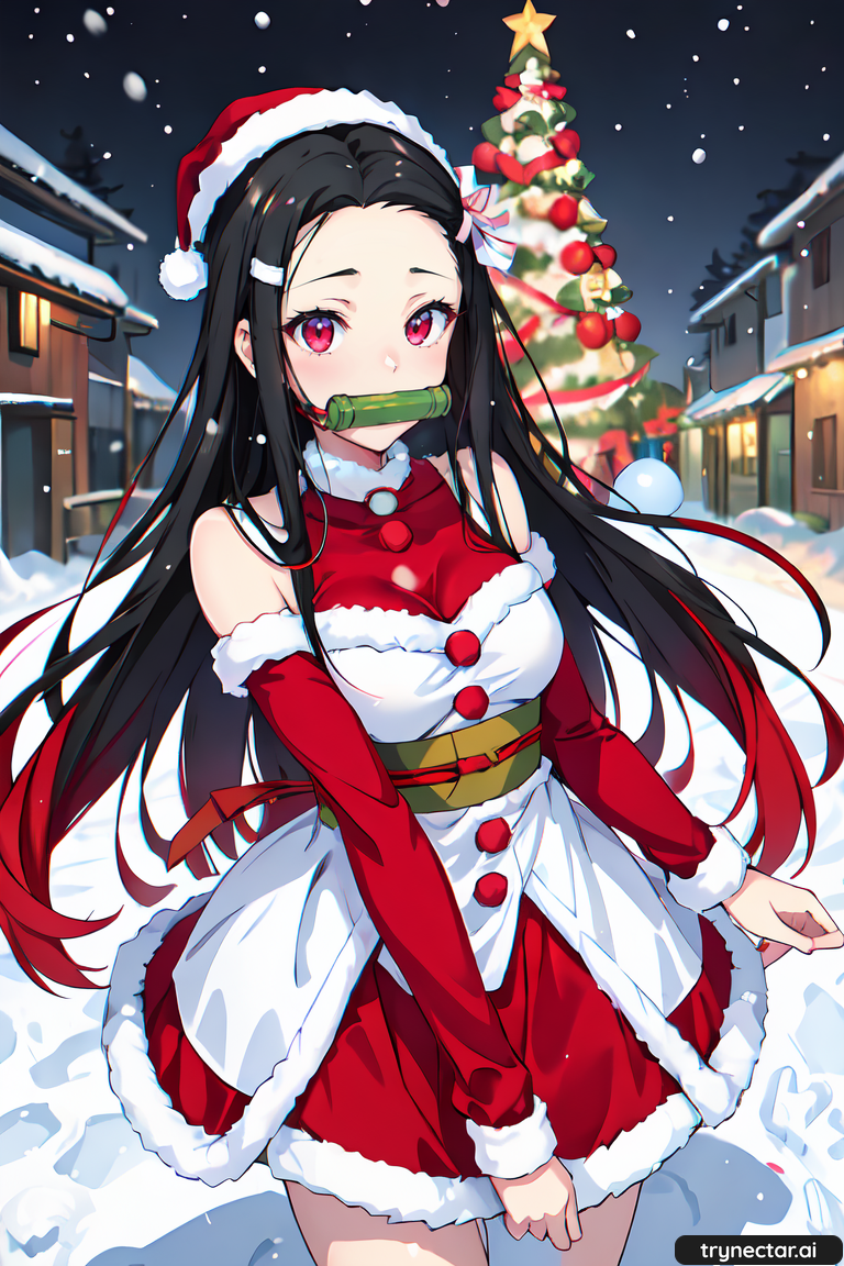 ai_generated demon_slayer hentai nezuko_kamado waifu2x