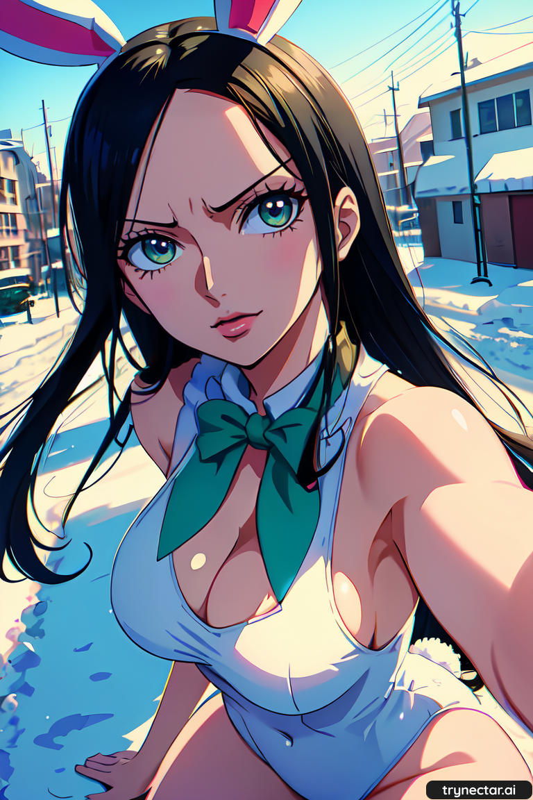 ai_generated hentai nico_robin one_piece waifu2x