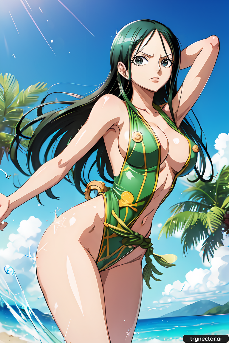 ai_generated hentai nico_robin one_piece waifu2x