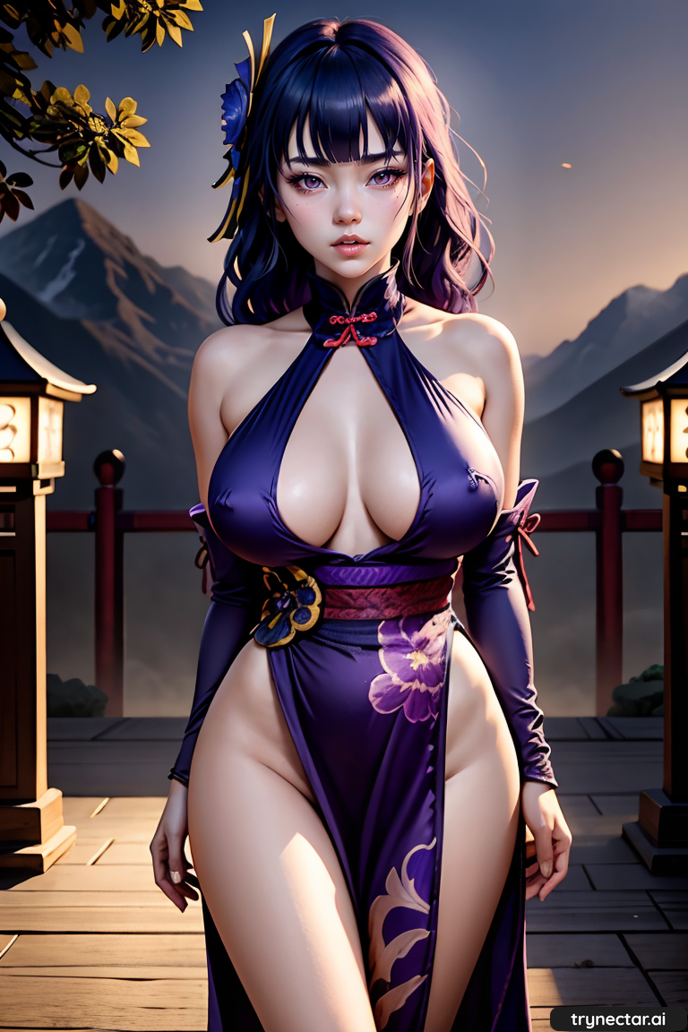 Anime - 3d ai generated genshin impact hentai nsfw raiden shogun - Anime