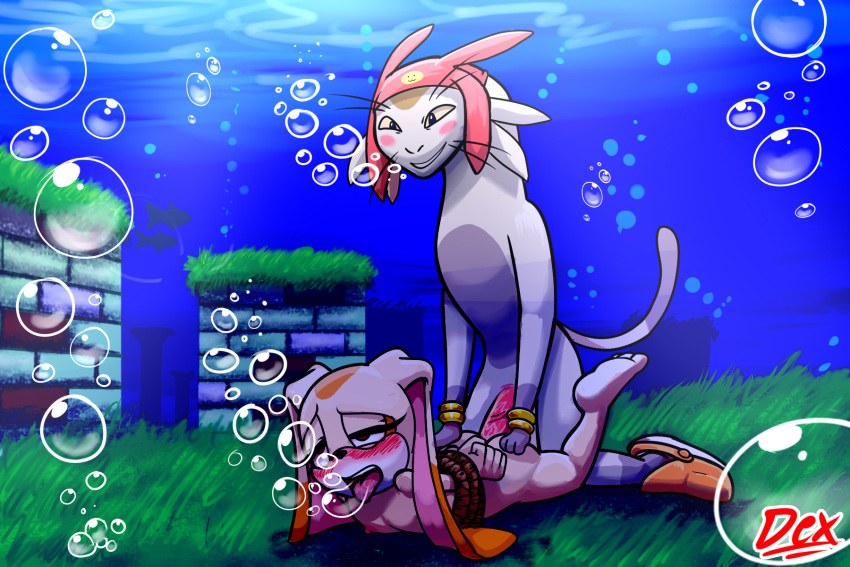 1boy 1girl art asphyxiation boy bunny color commission cream_the_rabbit crossover dexstar digital drowning feline female furry girl hentai inkbunny men meow_(space_dandy) porn rabbit sega skinny_dipping sonic_(series) sonic_the_hedgehog_(series) space_dandy tagme twitter underwater underwater_sex