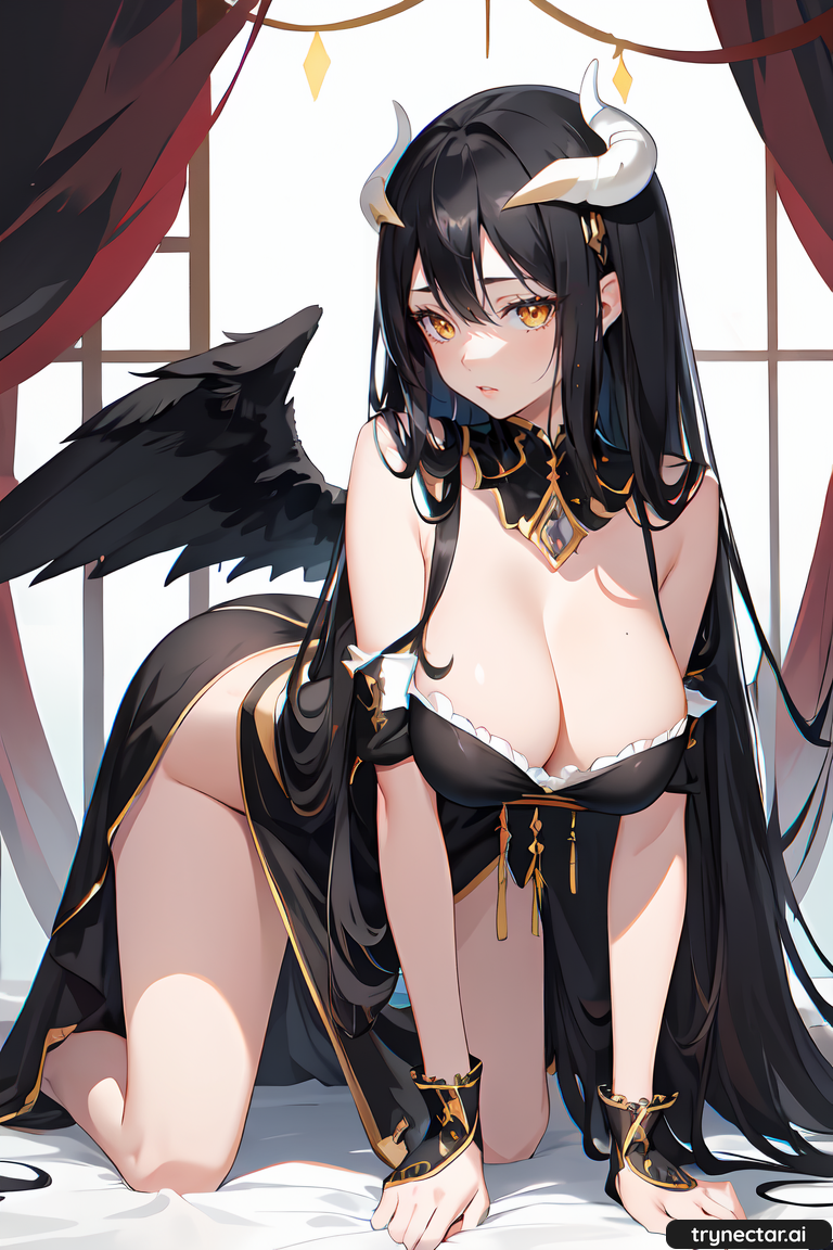 Anime - 1girl aigenerated albedo (overlord) anime beautiful - Anime