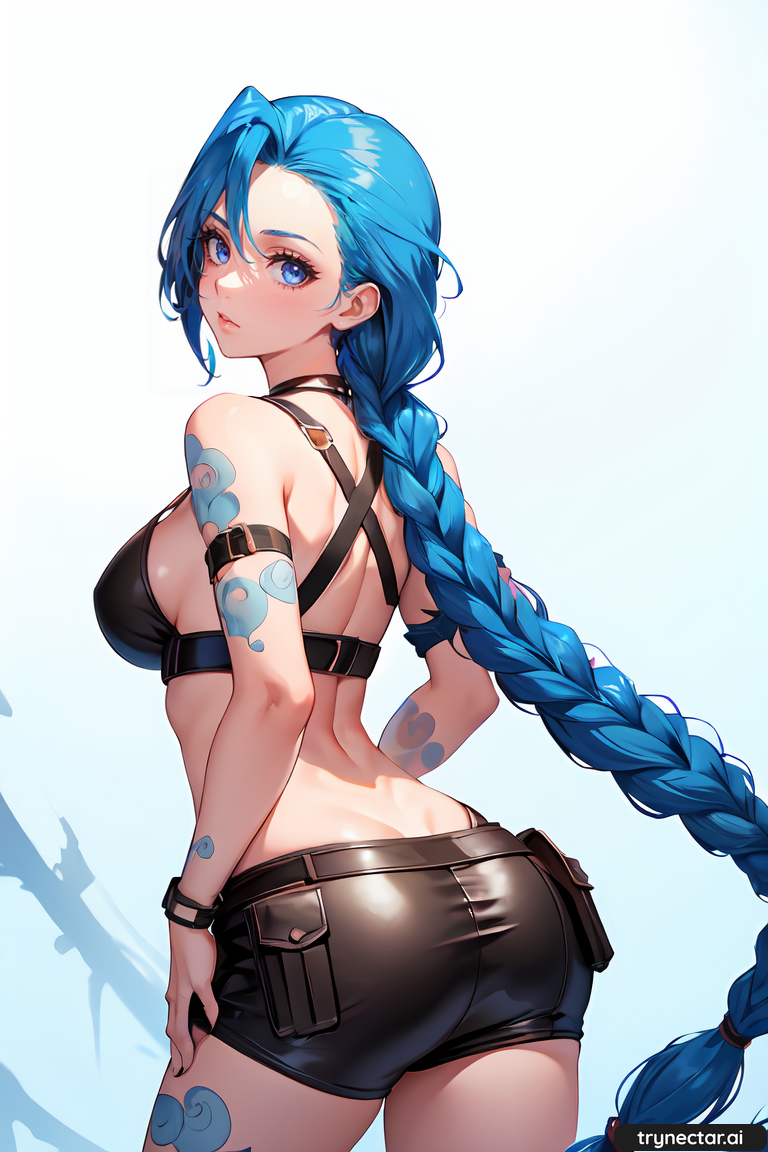 ai_generated aigeneratedp aiwaifu anime hentai jinx_(league_of_legends) trynectar.ai