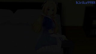 Aki Rosenthal and Ouro Kronii intense sex. – Hololive VTuber Hentai