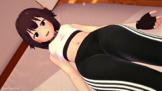 Megumin esta caliente viste ropa deportiva para follar (versión adulta) (hentai 3D)