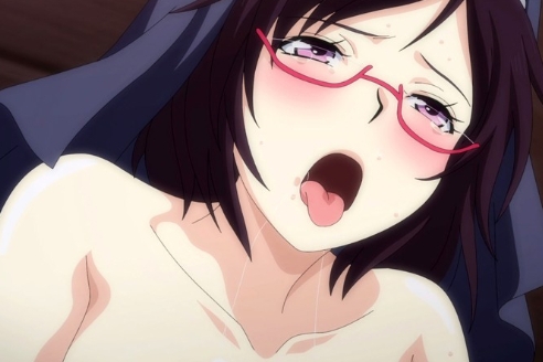 ahegao anime character_request glasses hentai series_request source_request